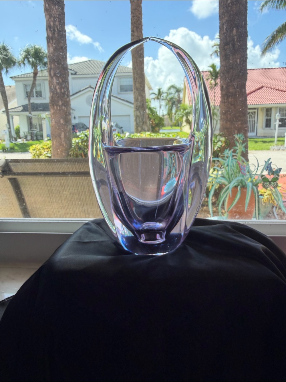 1960s Neodymium "Twilight Blue" Vase by Tiffin-Franciscan / Duncan & Miller